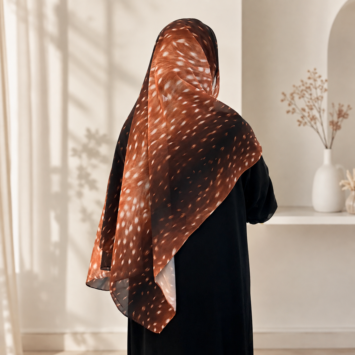 Bambi Print Chiffon Hijabs