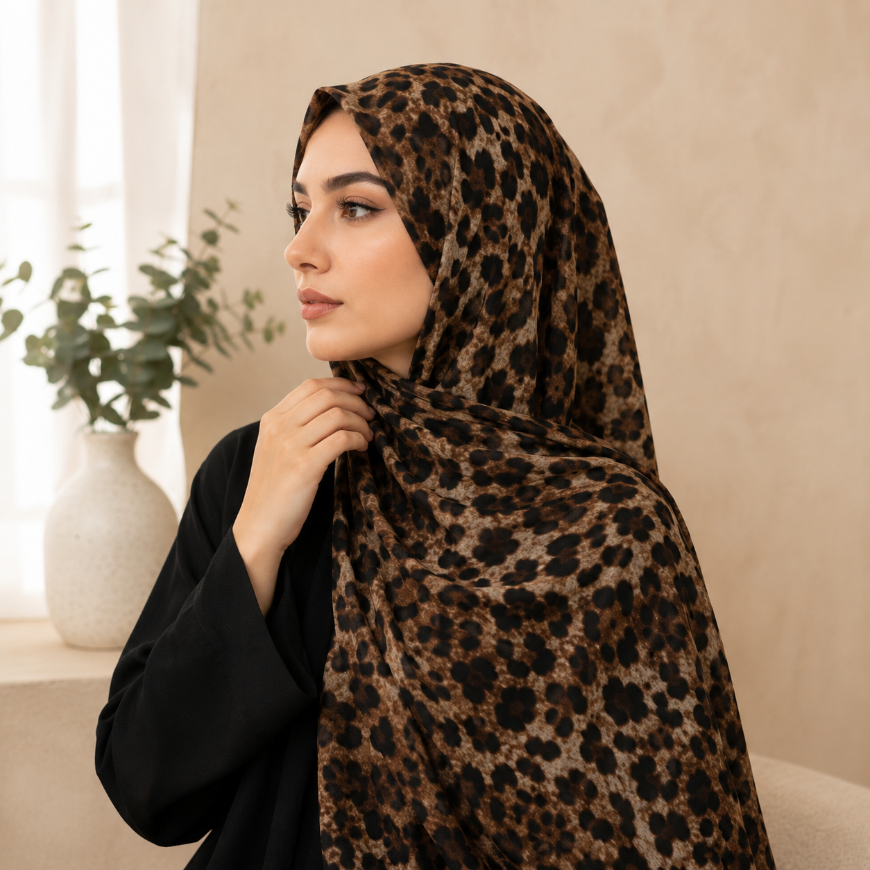 Leopard Print Hijab