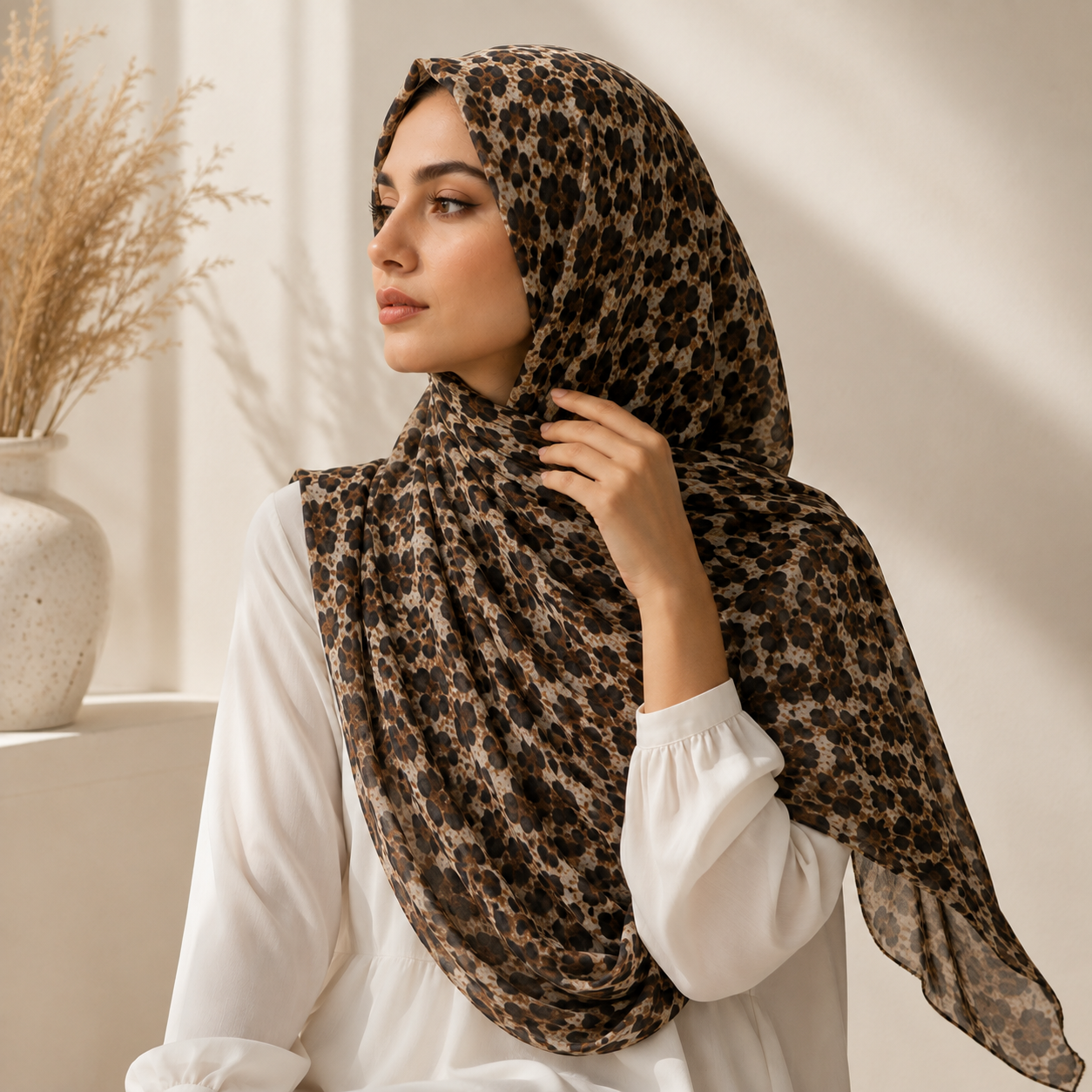 Leopard Print Hijab