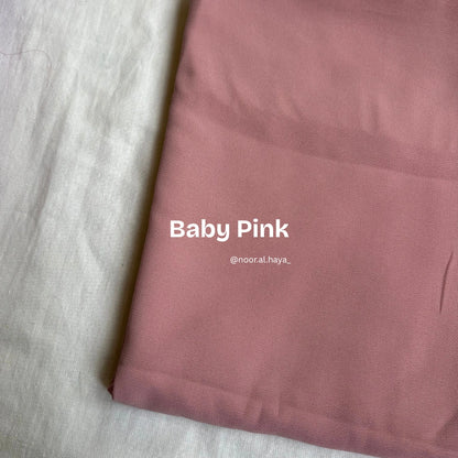 2 Meter Heavy Malaysian Chiffon Hijab – Baby Pink