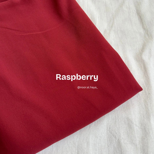2 meter heavy Malaysian chiffon hijab in raspberry by Noor Al Haya